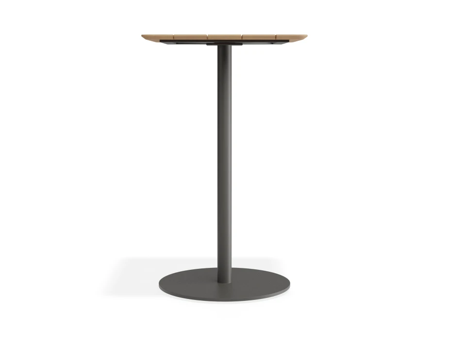 Roku Teakbartable 65x65 Charcoa