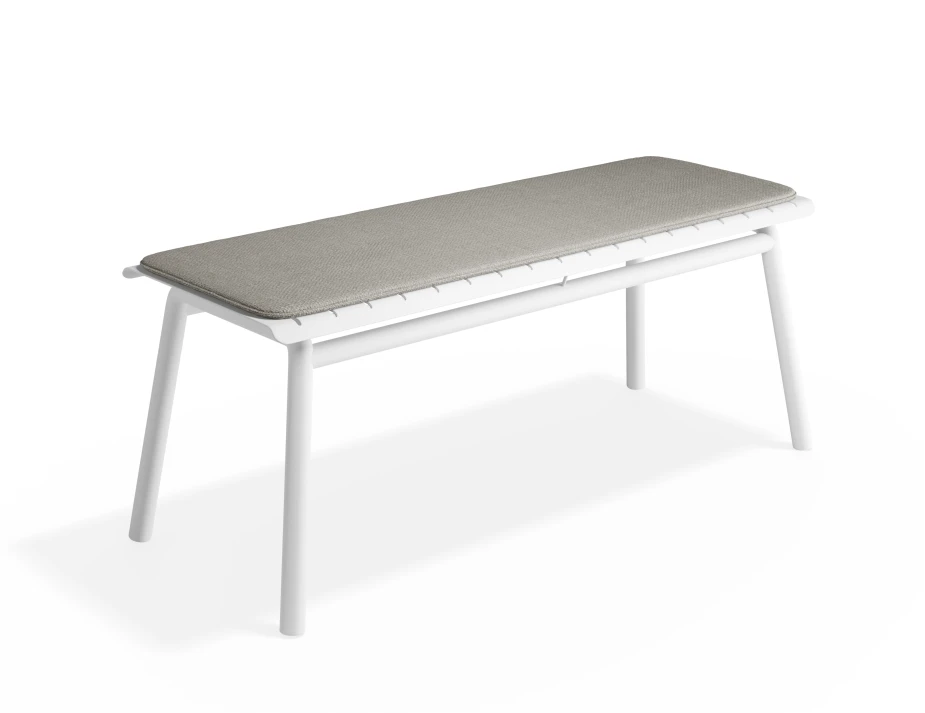 Roku Bench120 Lightgrey White
