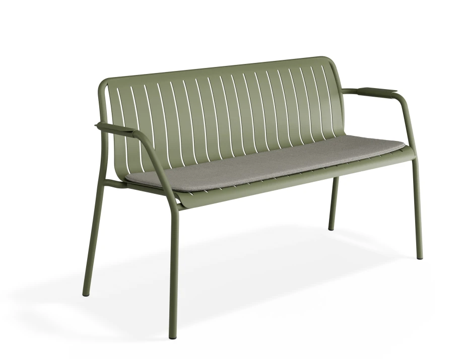 Roku Gardenbench Lightgrey Green