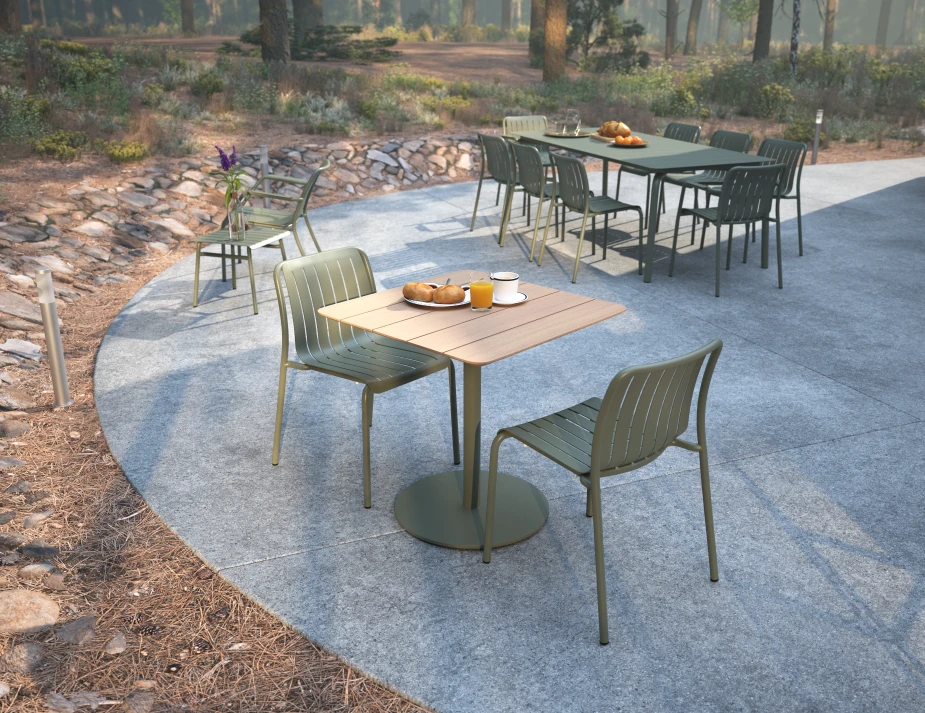 Roku Cafeset Teakgreen
