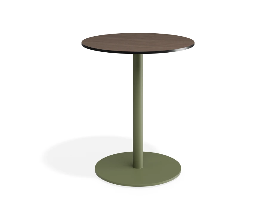 Solara 65dia Cafetable Greenbase Notaiowalnut