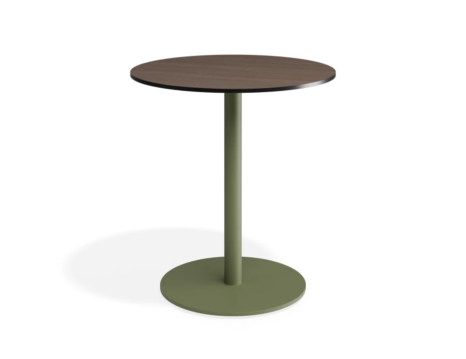 Solara 70dia Cafetable Greenbase Notaiowalnut