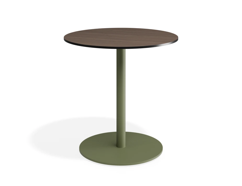 Solara 75dia Cafetable Greenbase Notaiowalnut