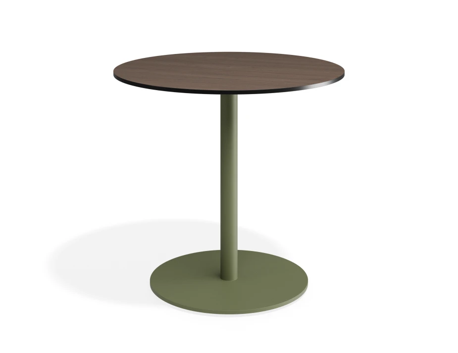 Solara 80dia Cafetable Greenbase Notaiowalnut