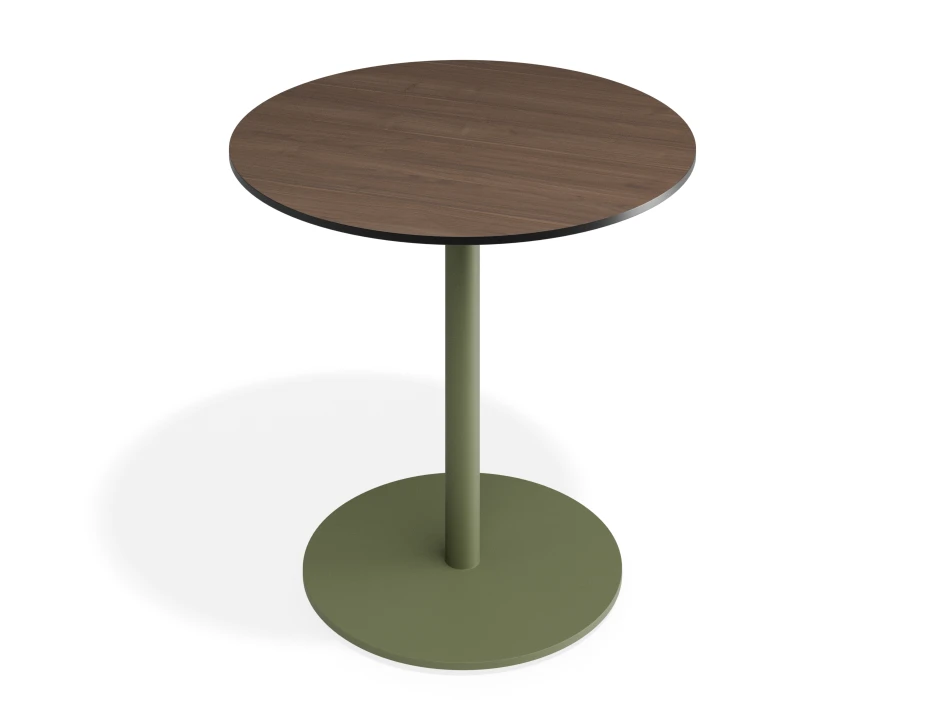 Solara 80dia Cafetable Greenbase Notaiowalnut