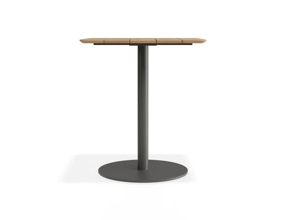 Roku Teakcafetable 65x65 Charcoal