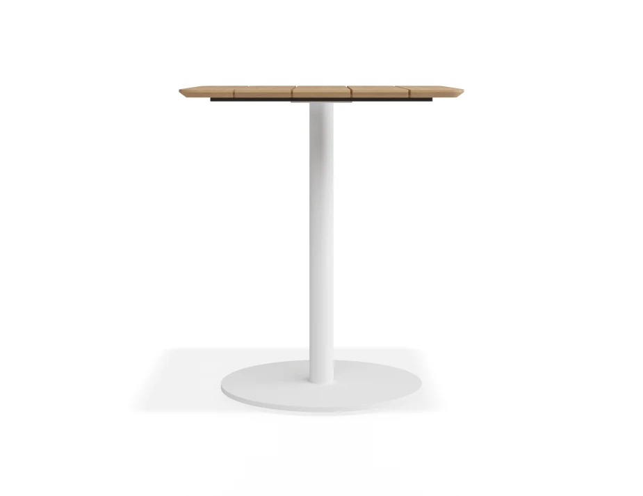 Roku Teakcafetable 65x65 White
