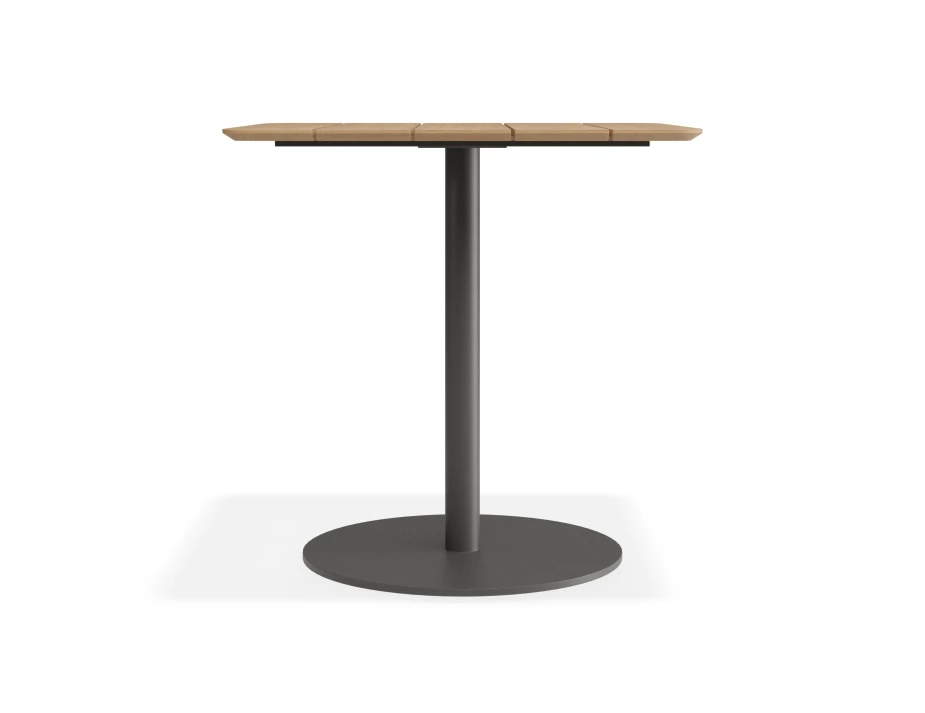 Roku Teakcafetable 75x75 Charcoal