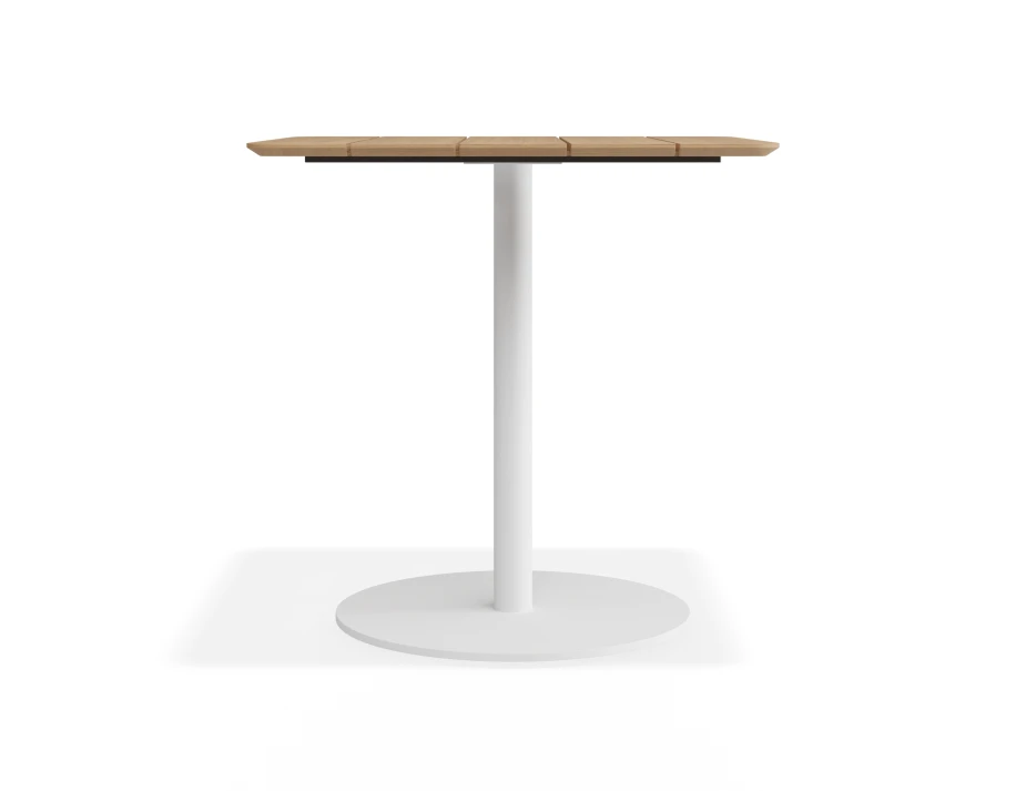 Roku Teakcafetable 75x75 White