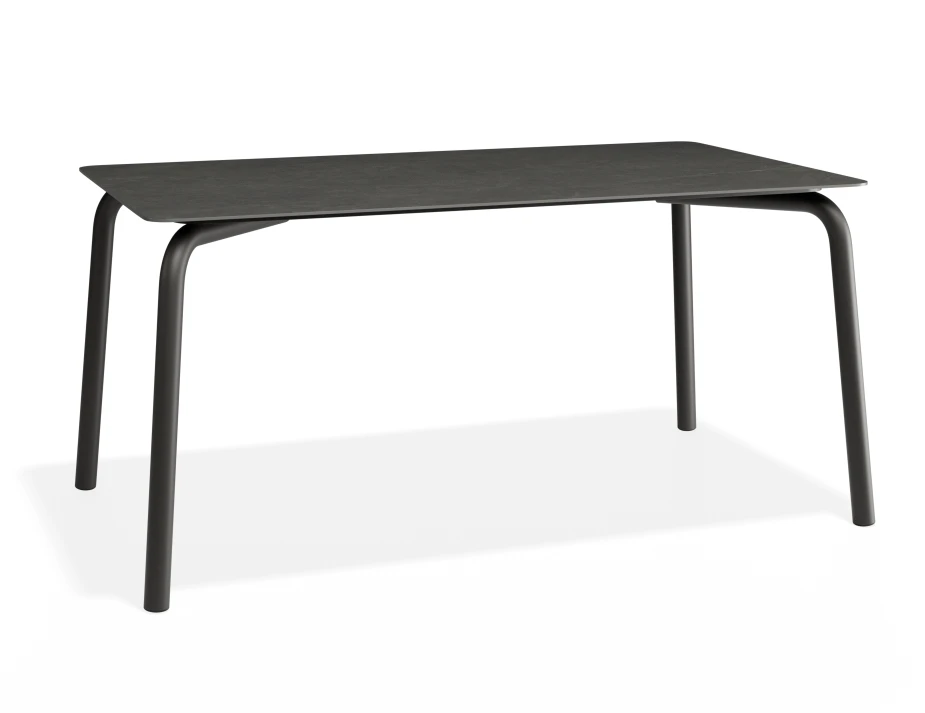 Roku Diningtable 160x90 Basalt Charcoal