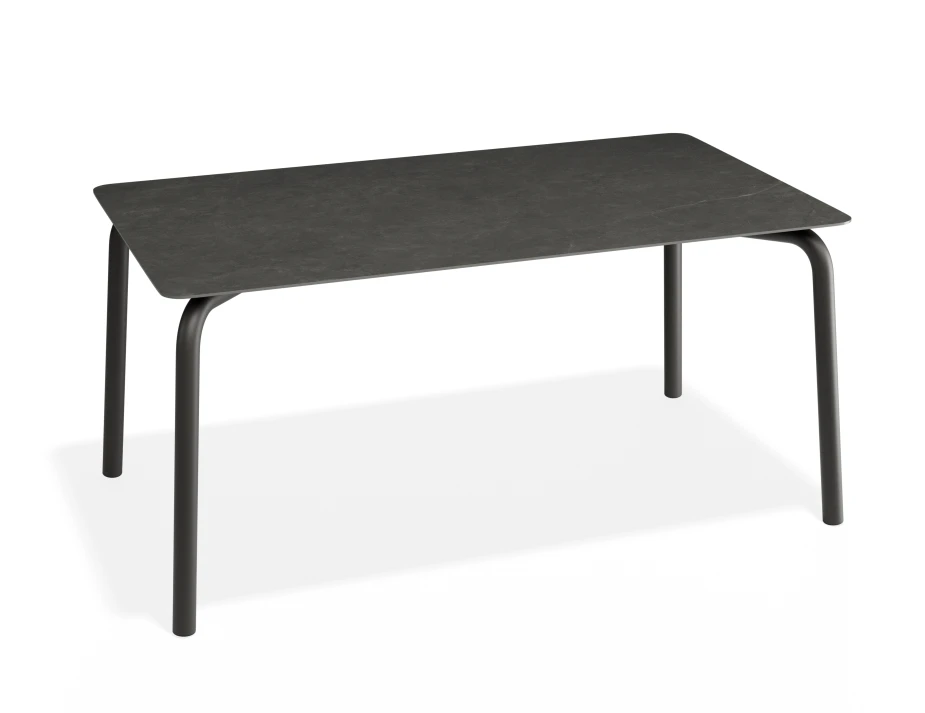 Roku Diningtable 160x90 Basalt Charcoal