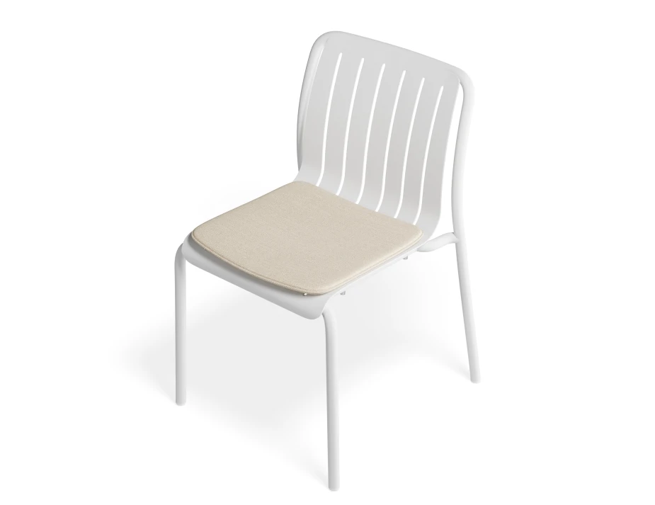 Roku Diningchair White Huskpad