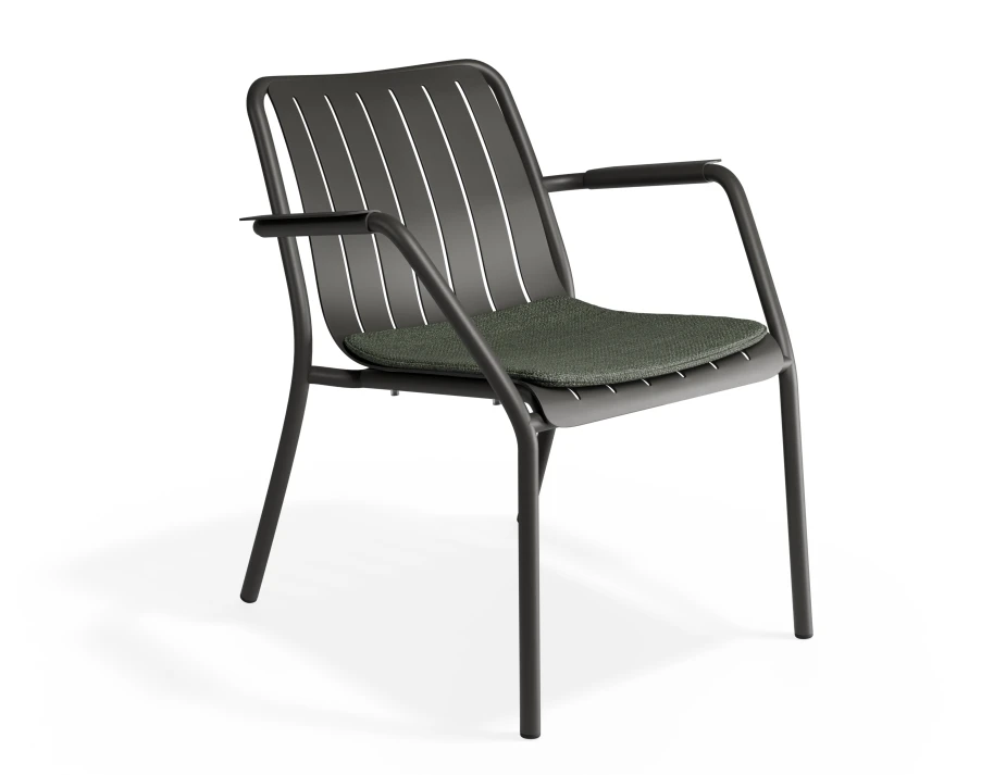Roku Loungechair Green Charcoal