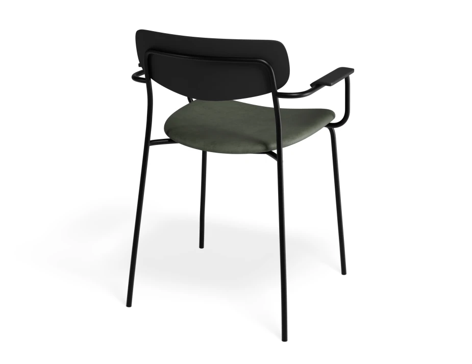 Rylie Armchair Ashblack Greenpu