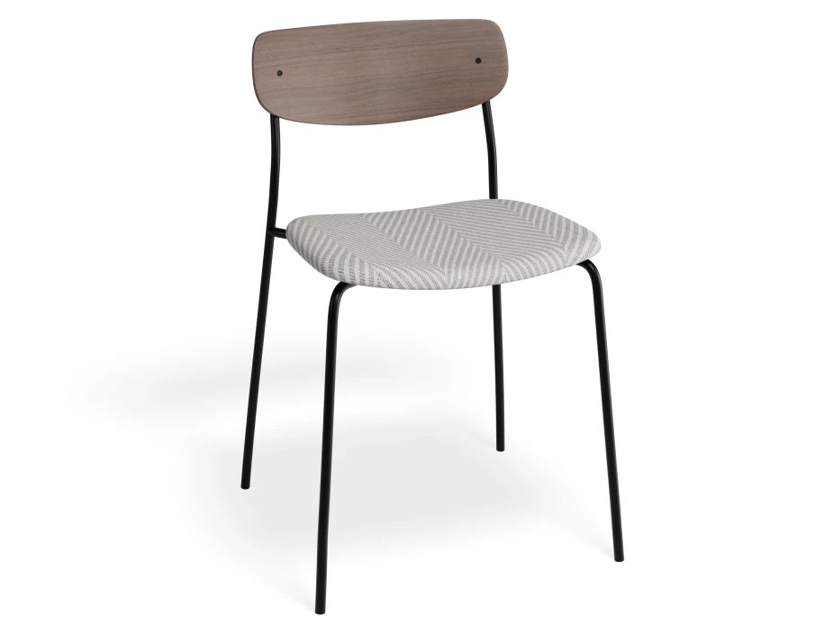 Rylie Chair Walnut Herringbone