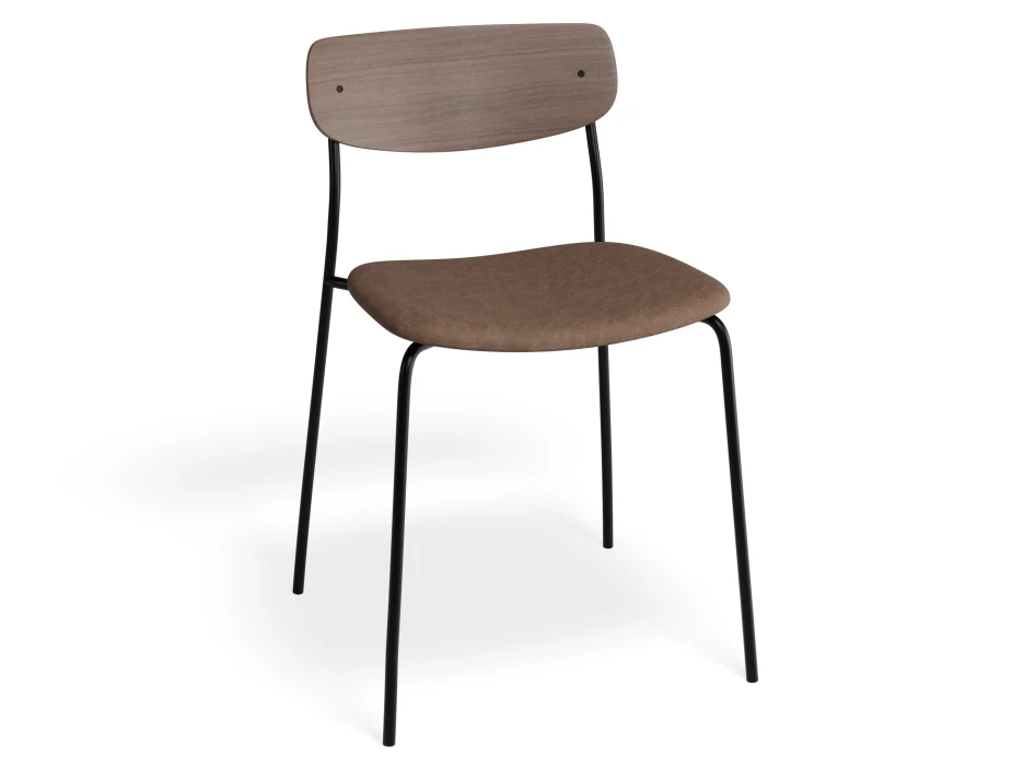 Rylie Chair Walnut Printedsuede