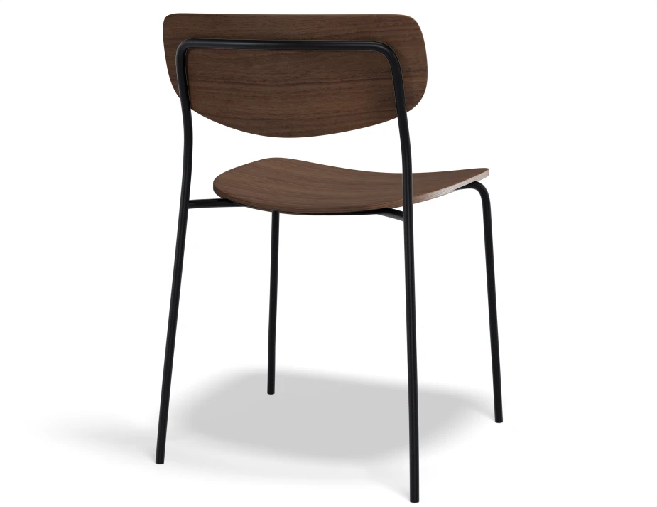 P2 Rylie Chair Walnut Walnut Back
