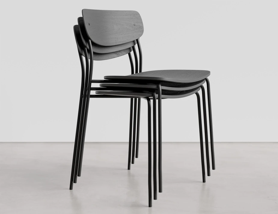Rylie Chair Stack Black Product