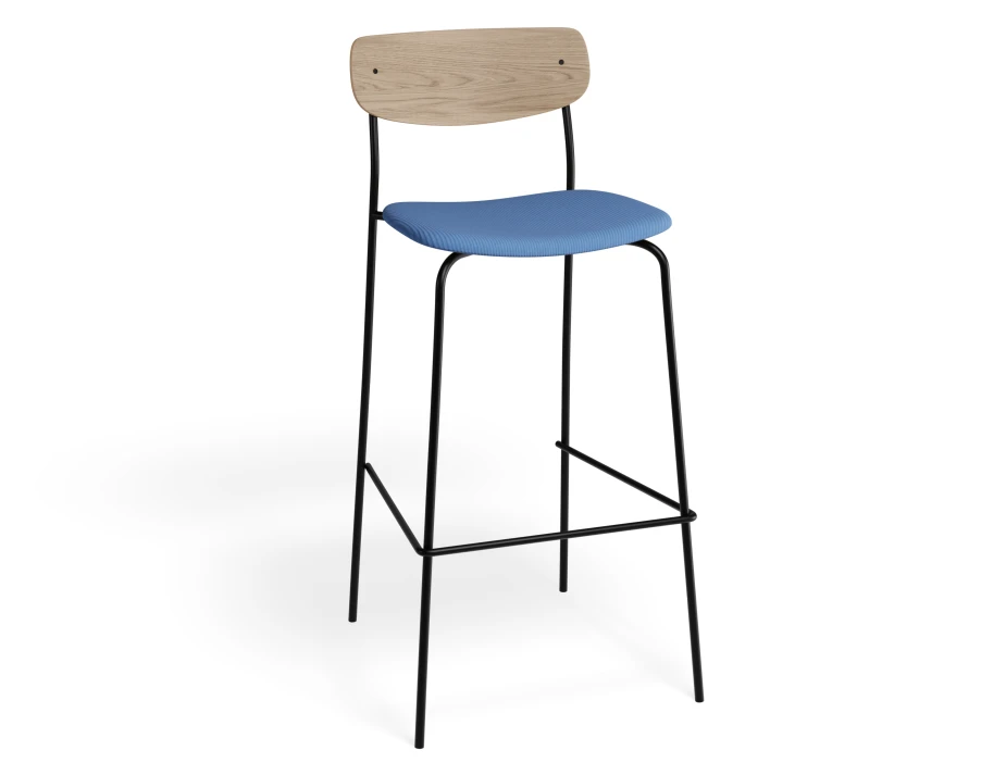 Rylie Barstool Ashnatural Bluecorduroy