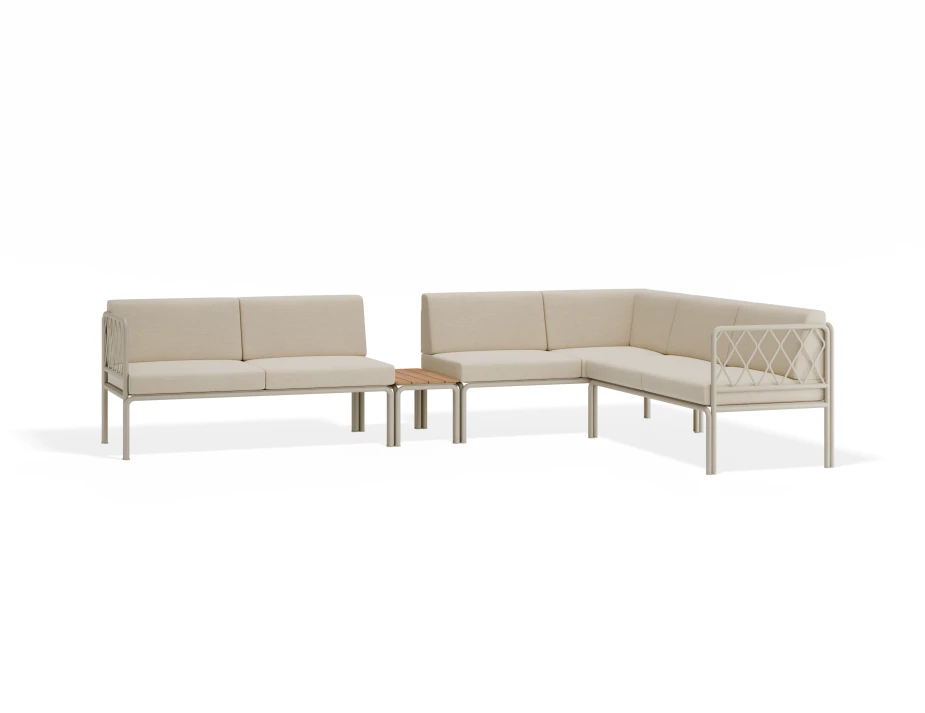 Seville Configj Latteframe Huskcushion Teakextension