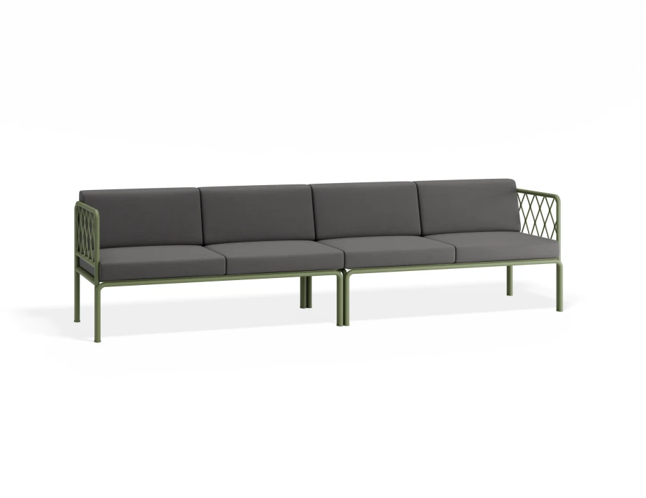 Sevillev2 4seater Greenframe Darkgreycushion