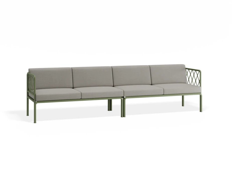 Sevillev2 4seater Greenframe Lightgreycushion