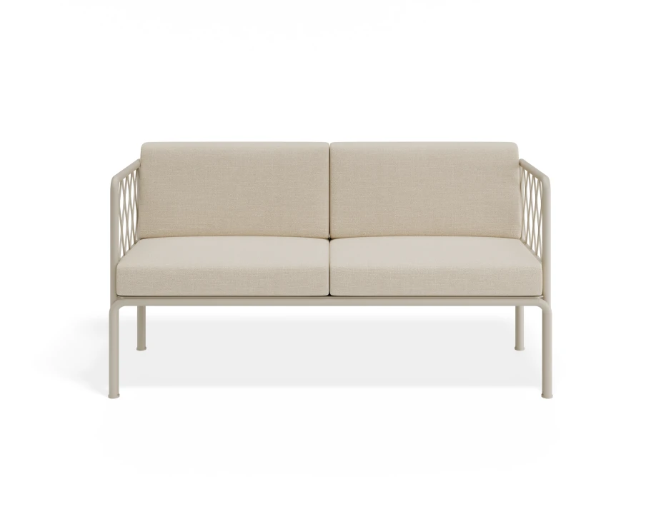 Seville 2seater Latteframe Huskcushion