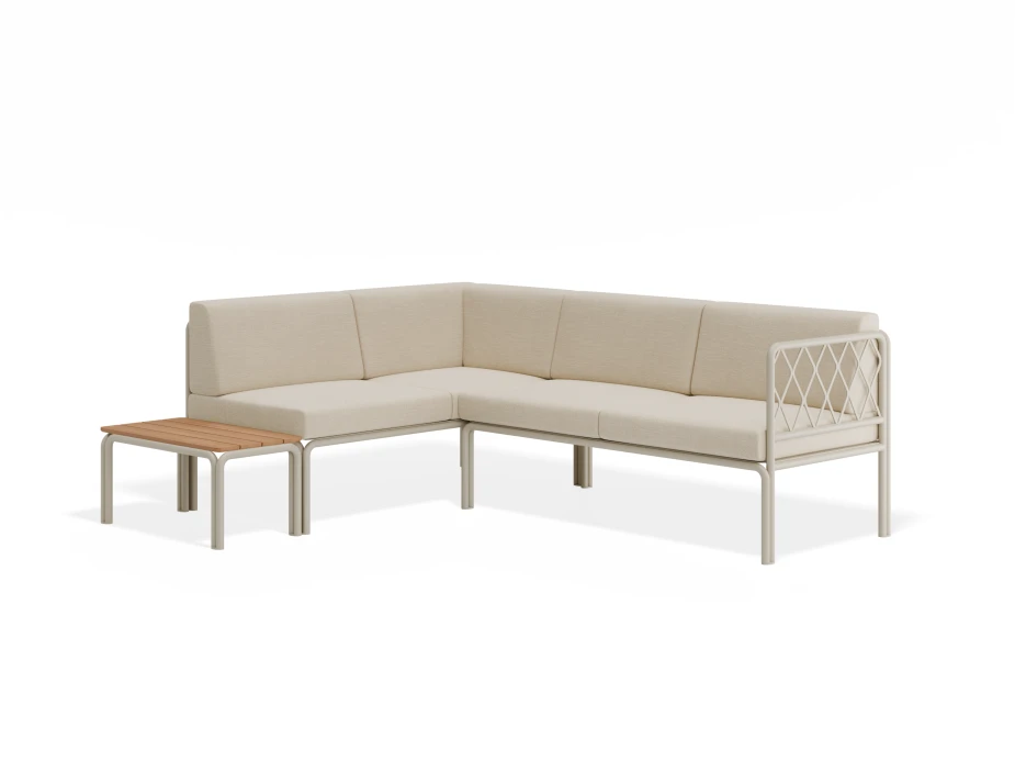Seville Configh Latteframe Huskcushion Teakextension