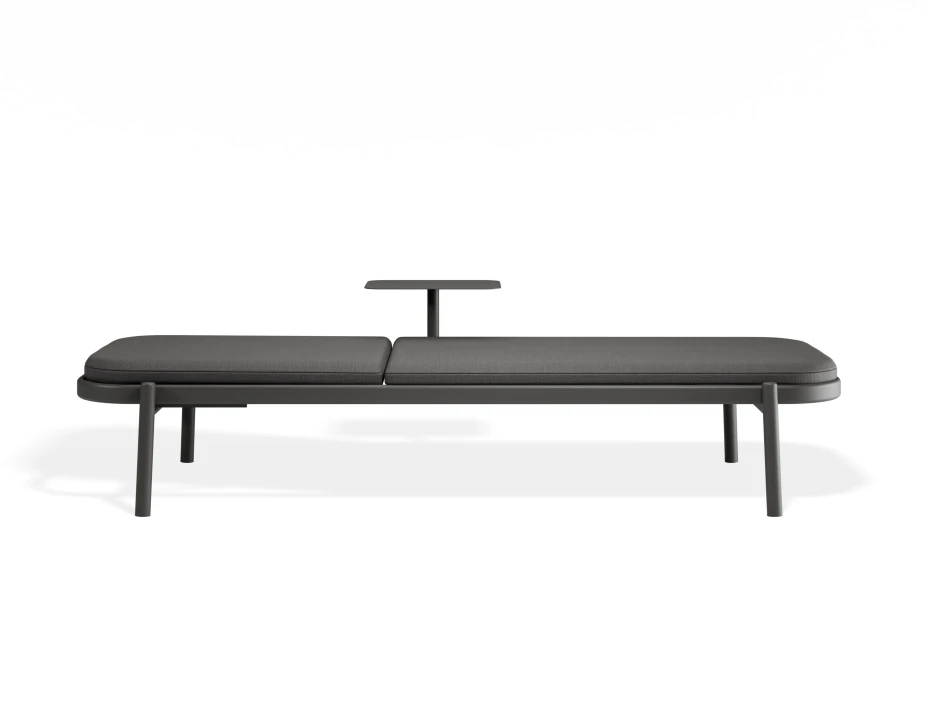 P 3b Verano Sunlounge Sidetable Charcoalframe Darkgreyfabric