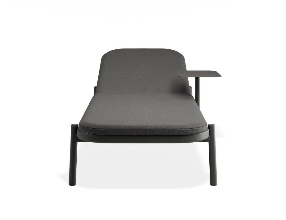 Verano Sunlounge Sidetable Charcoalframe Darkgreyfabric