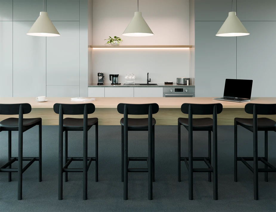 Zara Barstool Commercial Black Blackpu