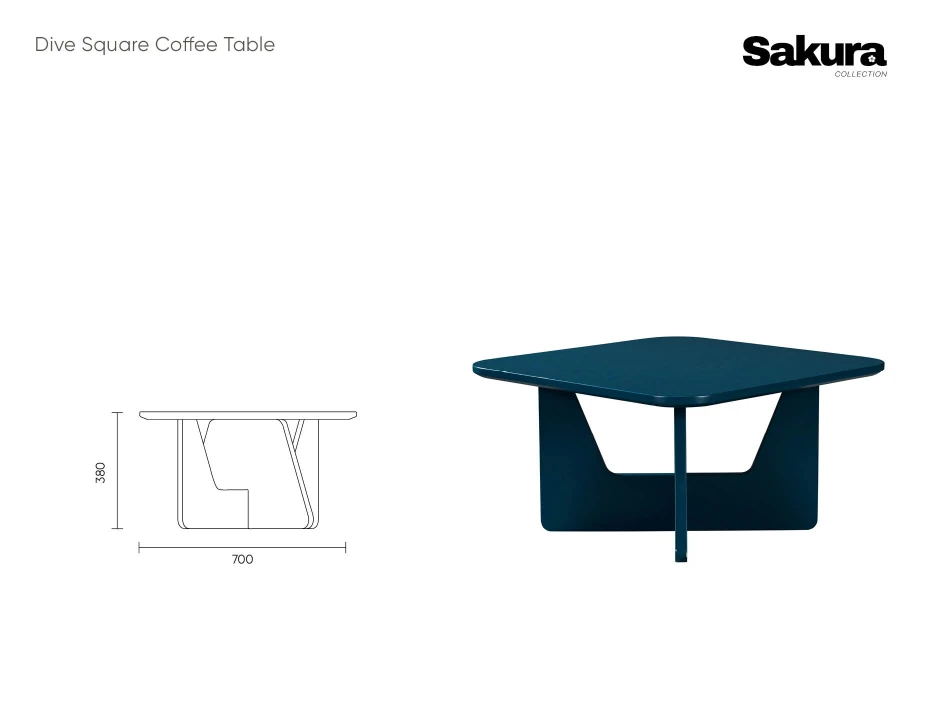 Sakura Collection Line Drawings Dive Coffee Table Square Website