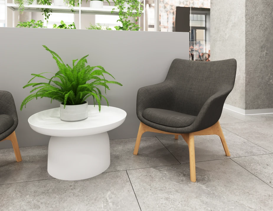 Flow Chair Charcoal Lifestyle