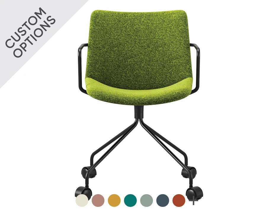 Flow Chair Arms Swivel Castors Hero Main