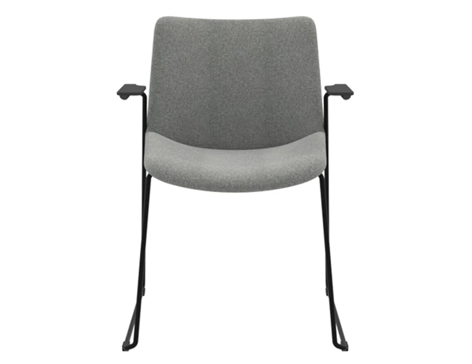 Flow Diining Chair Sled Base With Arms