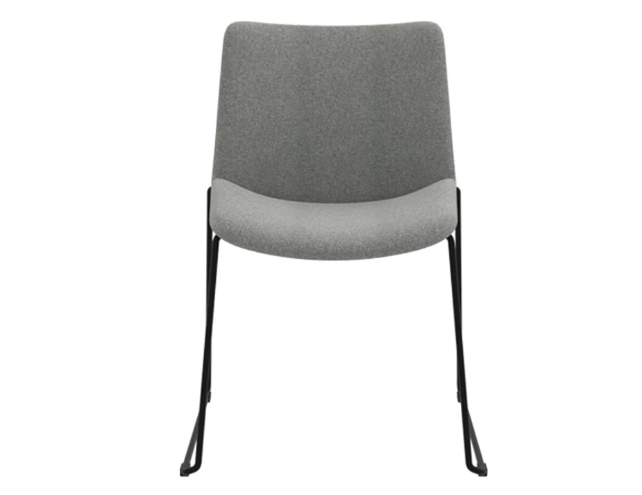 Flow Dining Chair Sled Base Front