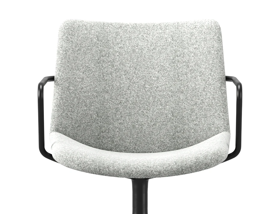 Grey Flow Chair Arms Swivel Castors