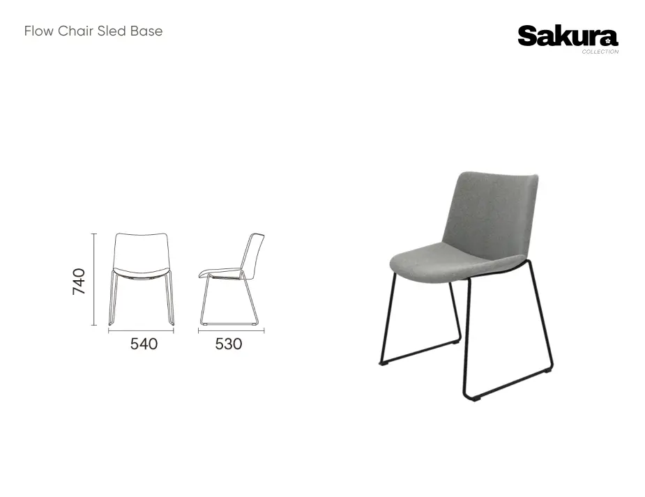 Sakura Collection Flow Chair Sled Base Website