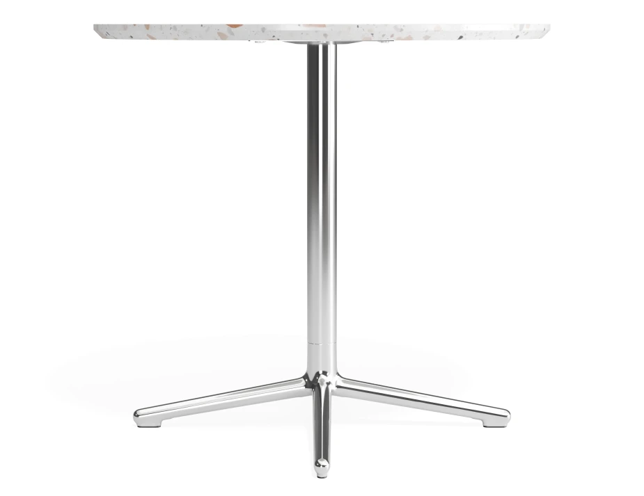 Place Cafetable 800dia Terrazzo Chrome