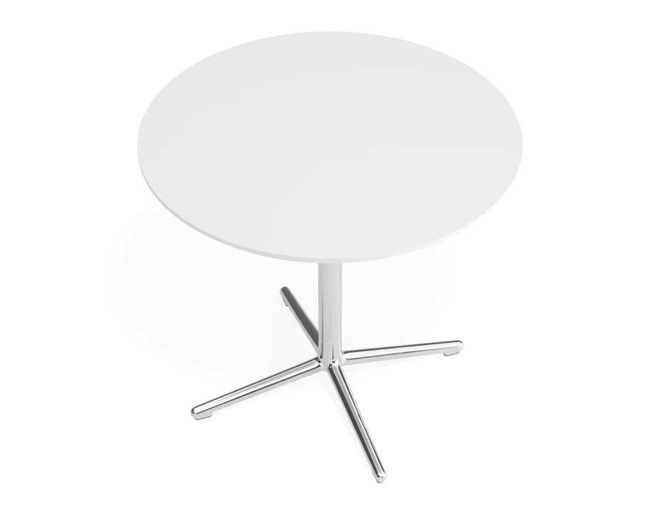 Place Cafetable 800dia White Chrome