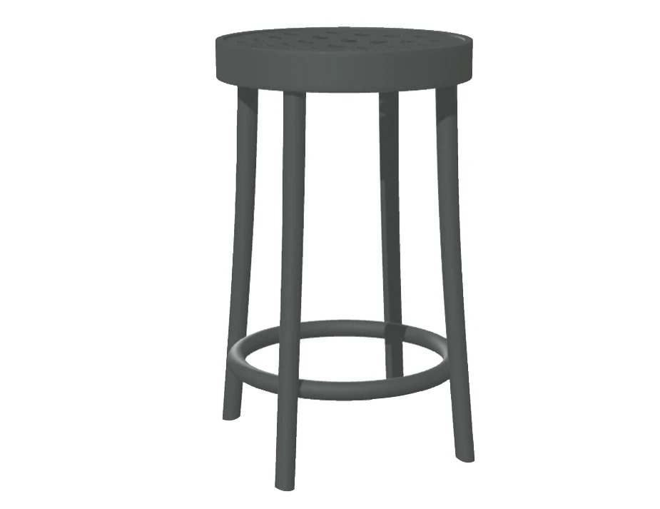 822 Barstool 63cm Grey Shadow Pigment