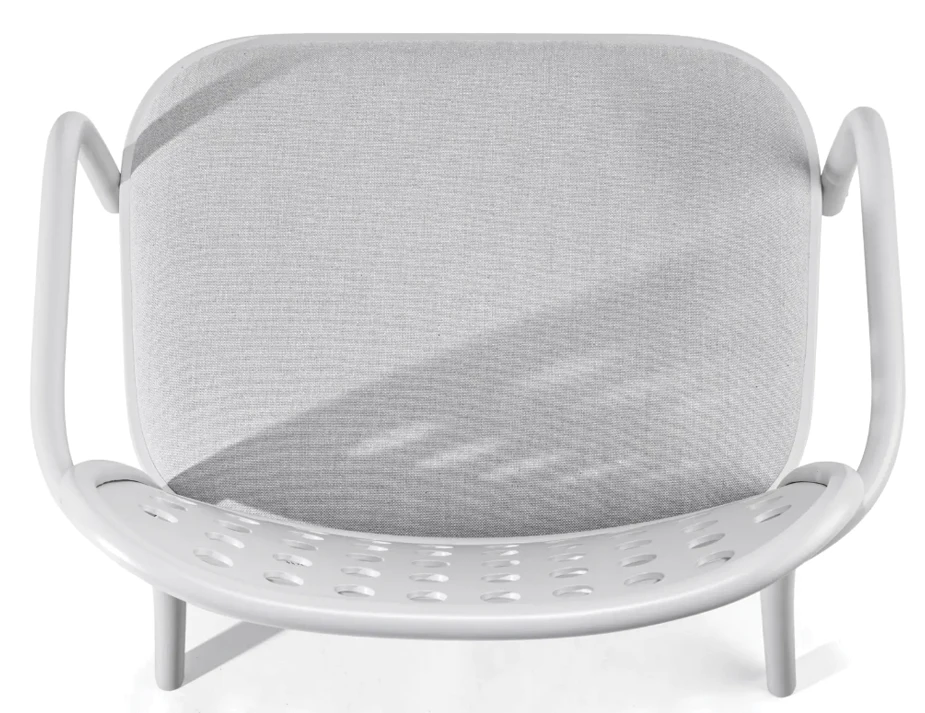 822 Lounge Armchair Pigment Padded Insitu