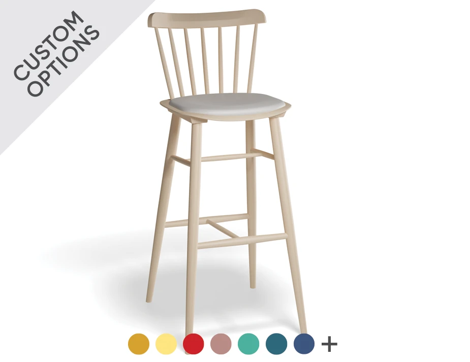 Ironica Bar Stool Upholstered