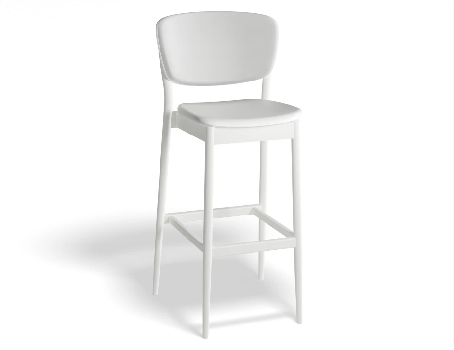 Valencia Barstool 75cm Backseatpad Whitepigment Prince