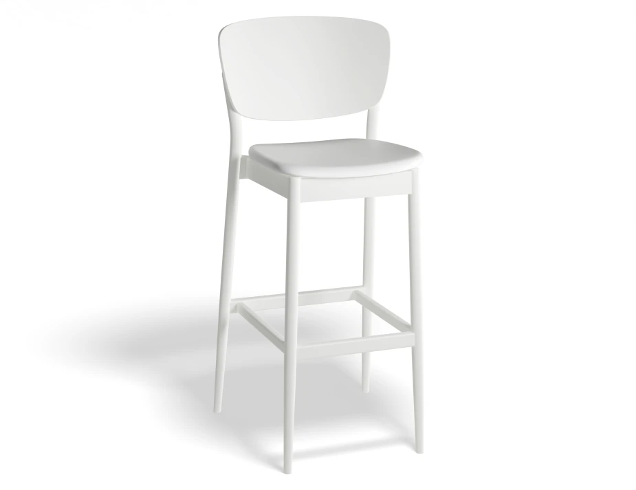 Valencia Barstool 75cm Seatpad Whitepigment Prince