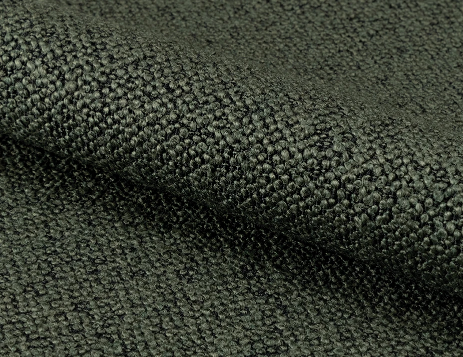 Green Boucle Fabric