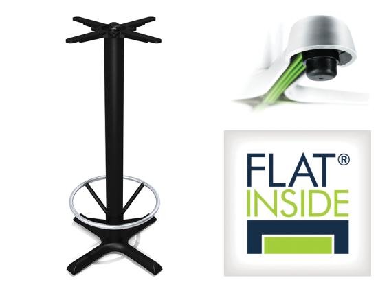 Flat Tech Cafe High Bar Table Base - AUTO-ADJUST KX22 (Min. order 4)