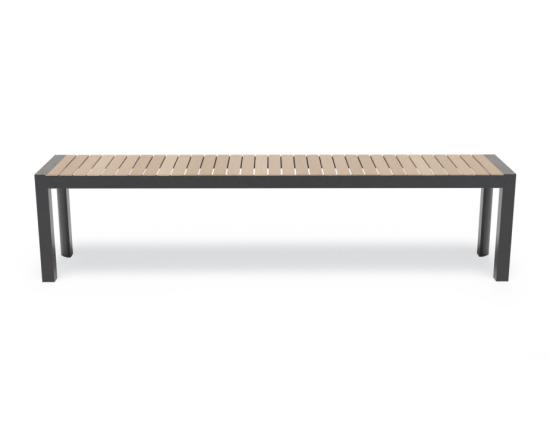 Vydel Bench Seat - Outdoor - 190cm - Teak - Charcoal