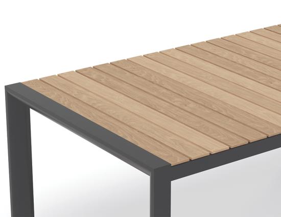 Vydel Table - Outdoor - 160cm x 100cm - Charcoal 