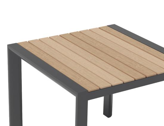 Vydel Table - Outdoor - 90cm x 90cm - Charcoal 
